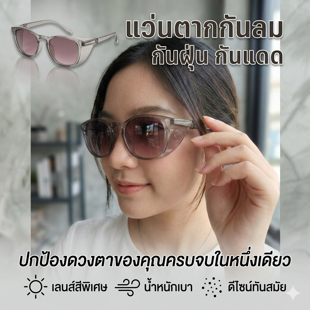 แว่นกันแดดแว่นกันลมแว่นกันฝุ่น