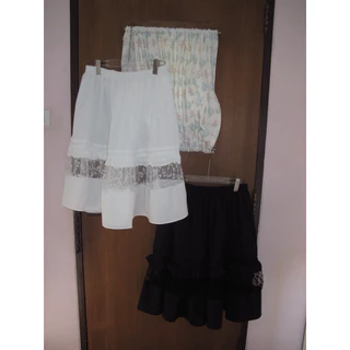 [พร้อมส่ง]Minji daisy long skirt(มี2สี)💭⋆˚✿˖°“กระโปรงซับในกางเกงกระโปรงยาวดีเทลแต่งลูกไม้ซีทรูแมชง่ายที่สาวอ