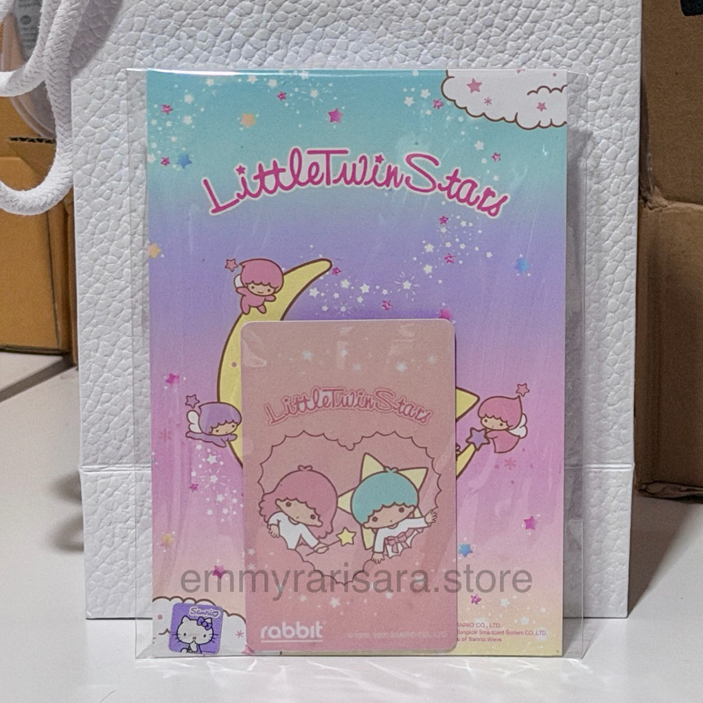 พร้อมส่ง บัตรแรบบิท Rabbit Card Sanrio Little Twin Stars บัตร Rabbit  ประเภทบุคคลทั่วไป (สินค้า Phys