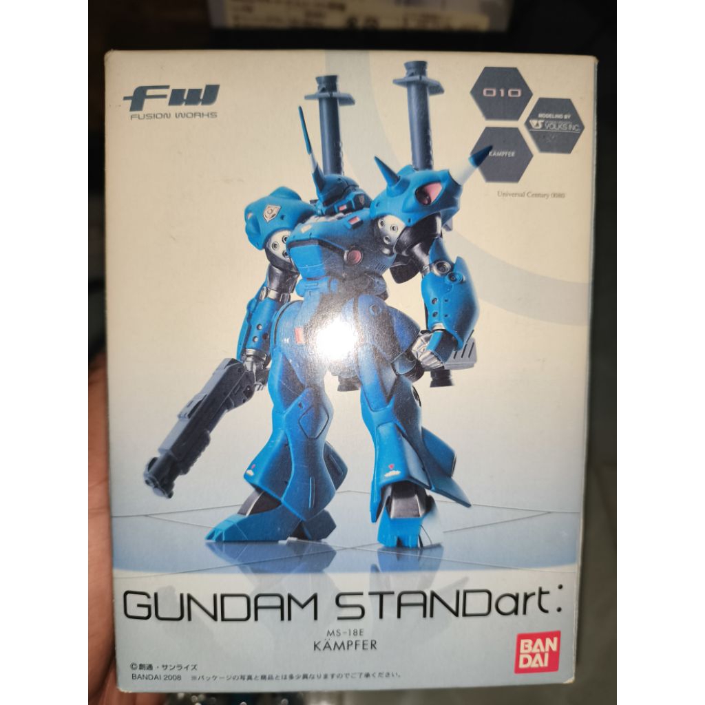 🇹🇭มือสองของครบพร้อมส่ง งานสำเร็จ10 ซม. Bandai FW Gundam STANDart:3 MS-18E Kämpfer