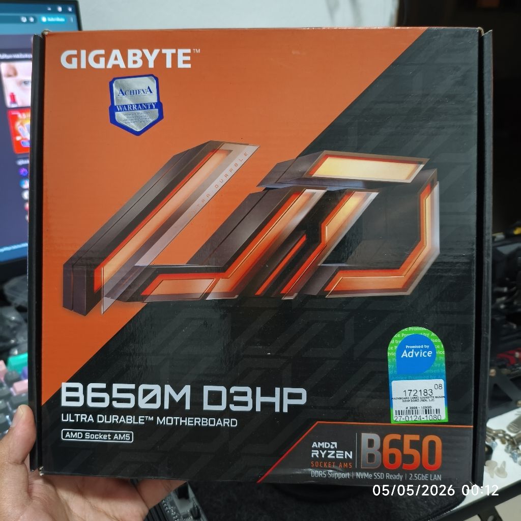 เมนบอร์ดมือสอง(mainborad) gigabyte b650m d3hp (am5)