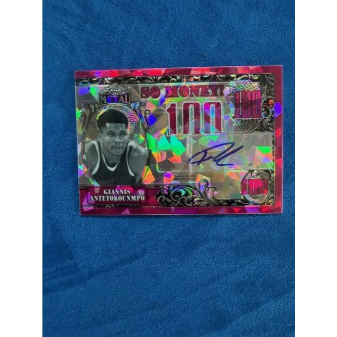 Leaf Metal So Money Red Wave 1/15 Giannis Antetokounmpo Auto