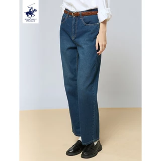 BEVERLY HILLS POLO CLUB กางเกงยีนส์ขายาว (WOMEN STRAIGHT JEANS) รหัสสินค้า LJ1N003
