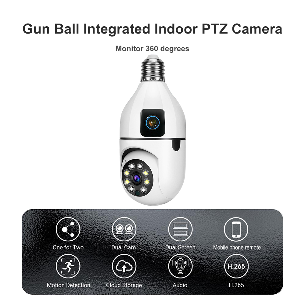 ส่งภายใน 2 วัน TP คู่เลนส์ กล้องวงจรปิดไร้สาย IP Camera wifi full HD 5MP กล้องอินฟาเรด กล้องวงจรปิด
