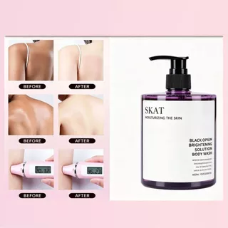SKAT "Black Opium" ช่วยให้ผิวกระจ่างใส สบู่อาบน้ำ กลิ่นหอมติดทน สดชื่นตลอดวัน 400ml สบู่เหลวอาบน้ำน้ำหอม เจลอาบน้ำเพื่อผ