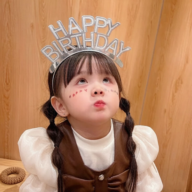 คาดผมวันเกิด HAPPYBIRTHDAY ที่คาดผมวันเกิด คาดผมปาร์ตี้ สุดน่ารักและสีสุดหรูหรา สําหรับตกแต่งปาร์ตี้วันเกิด