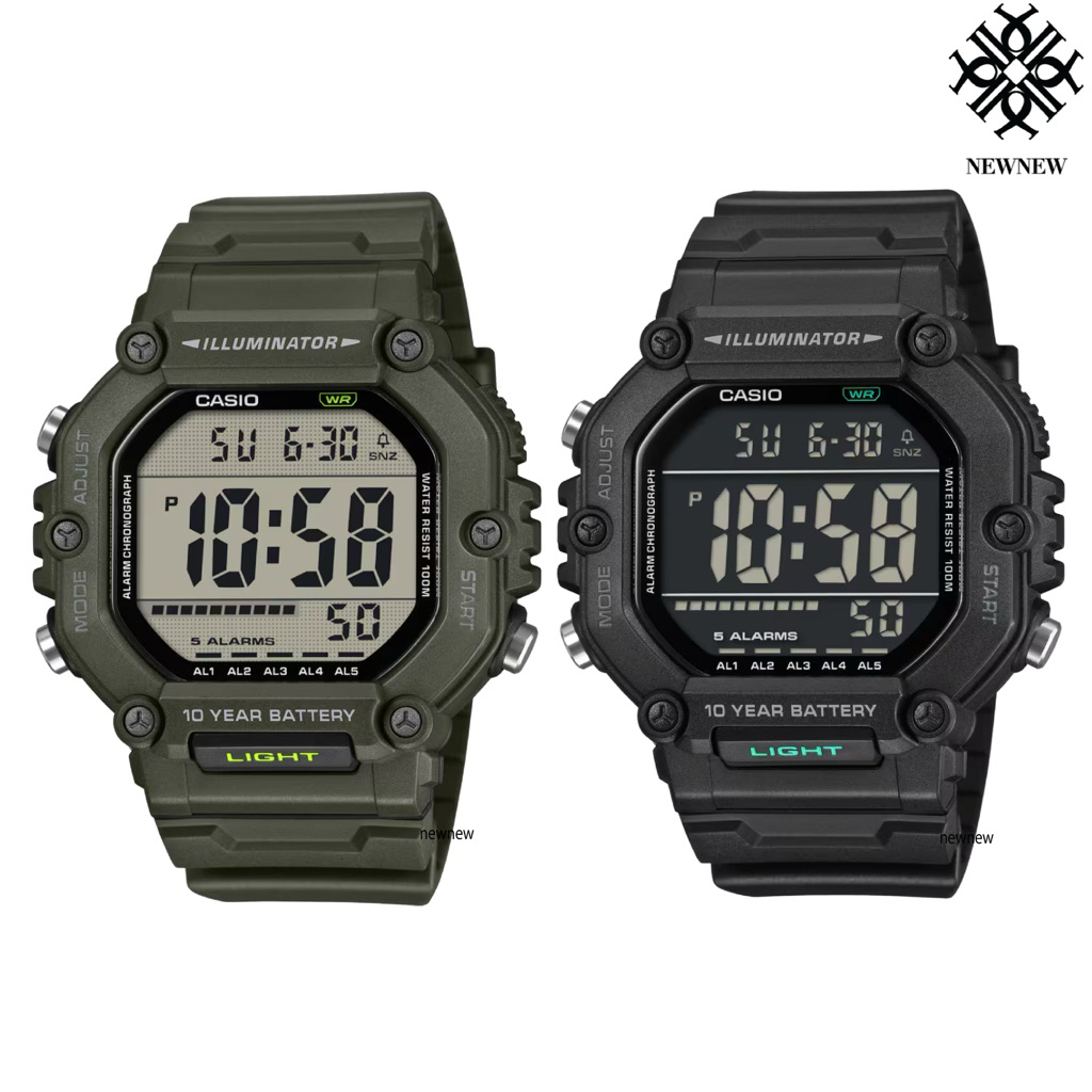 CASIO นาฬิกาข้อมือของแท้ AE-1600HX-1BV AE-1600HX-3AV ของแท้ประกันศูนย์ 1ปี