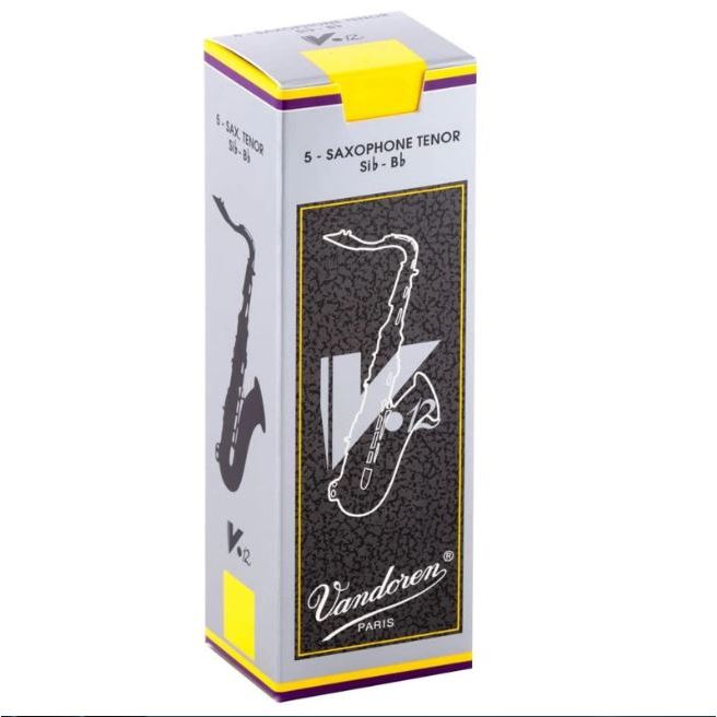 ลิ้นเทเนอร์แซกโซโฟน Vandoren V12 ลิ้นแซก Tenor Saxophone Reed ของแท้ Made in France (แยกชิ้น)