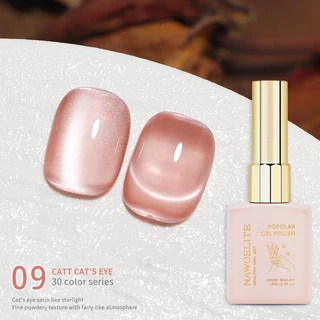 Nawoelite สีลูกแก้ว 30 สี ขวดใหญ่ 15ml พิเศษ เพิ่มผงแม่เหล็กให้พิเศษกว่าเดิม ทาง่าย อบแห้งไว้ ทำเล็บมือเล็บเท้า ดูดี
