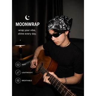ผ้าพันคอ Bandana ผ้าฝ้าย Cotton ลายวินเทจ 55×55 ซม. สายแฟชั่นสตรีท
