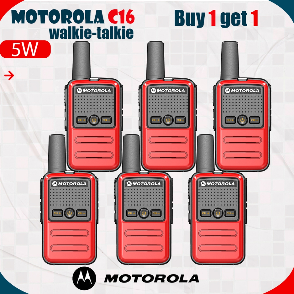 🔥Set of 2🔥วิทยุ สื่อสาร C16 Walkies Talkie ราคาประหยัดสุดๆ ถูกที่สุด พร้อมลงระบบ ให้สามารถใช้งานได้ 1KM