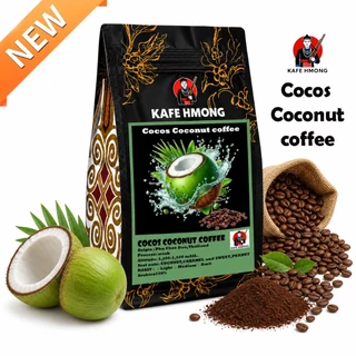 เมล็ดกาแฟ คั่้ว ''Cocos Coconut coffee มะพร้าว''หมอสดชื่นอร่อยสุด เกรด AA คัดอย่างดี