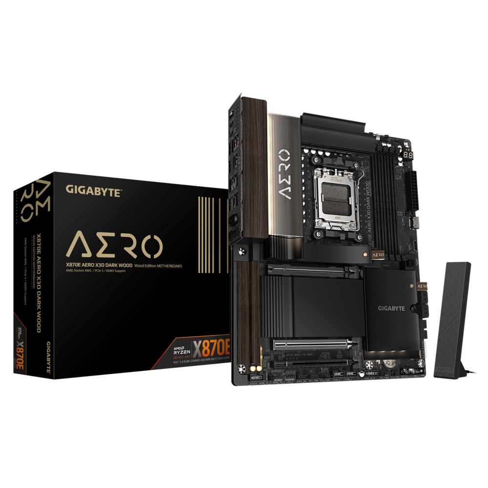 GIGABYTE X870E AERO X3D DARK WOOD AMD AM5 Motherboard เมนบอร์ด
