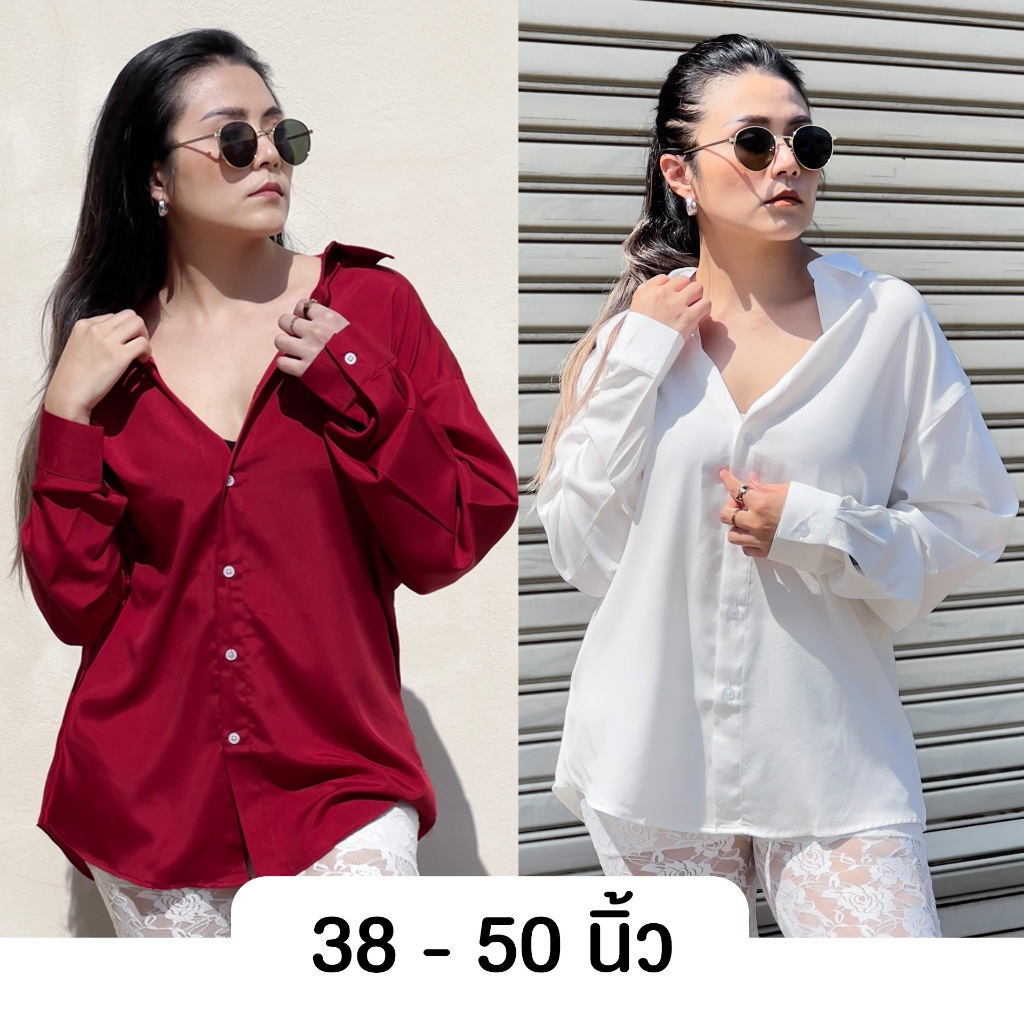 takayay brand  เสื้อเชิ้ตฮาวายแขนยาว ผ้าไหมอิตาลี  38-50 นิ้ว