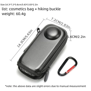 เซ็ตกระเป๋า+ฟิล์มกระจก+ฝาครอบเลนส์ สำหรับ Insta 360 X5 เท่านั้น