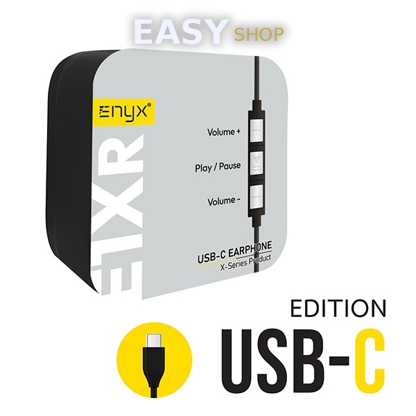 ENYX E1XR หูฟังมีสาย USB-C Earbuds มีไมค์ เบสลึก สายยาว 1 เมตร รองรับ Samsung Xiaomi OPPO VIVO Type-