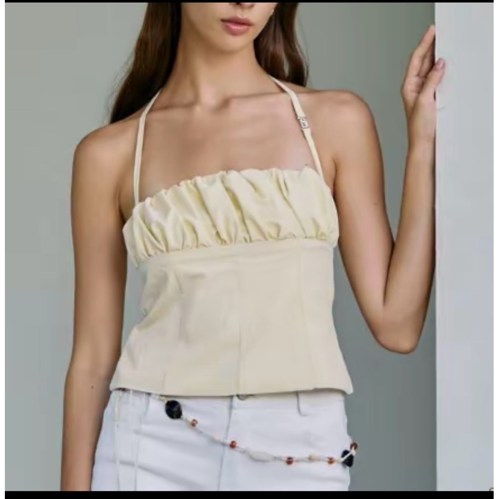 Swana.ss เสื้อรุ่น Seashell สีเหลือง ไซส์ M