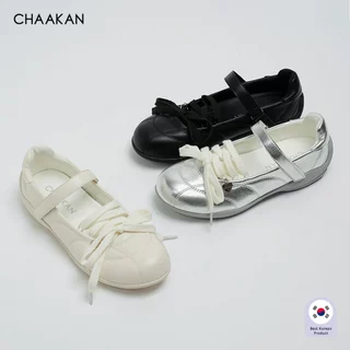 CHAAKAN [นำเข้าเกาหลี 100%] Cocomel Quilting Mary Jane Sneakers รองเท้าผ้าใบแมรี่เจนผู้หญิง ตีนตุ๊กแก เดินนานไม่ปวดเท้า