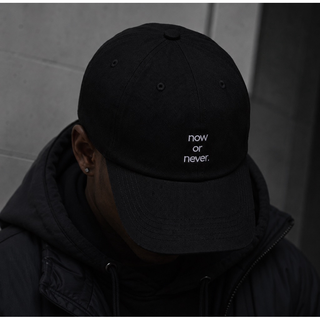 หมวกแก๊ป now or never สไตล์มินิมอล | Now Or Never Minimal Cap