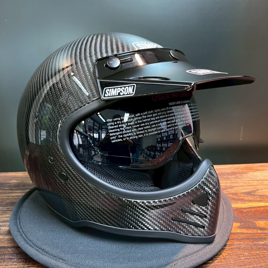 หมวกกันน็อค SIMPSON HELMET - M52 Carbon By Life and Kustom