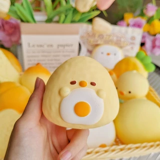 ของเล่นคลายเครียด: ของเล่นยางนุ่มรูปไก่การ์ตูนน่ารัก คืนตัวช้า สัมผัสนุ่ม เหมาะเป็นของขวัญที่น่ารัก