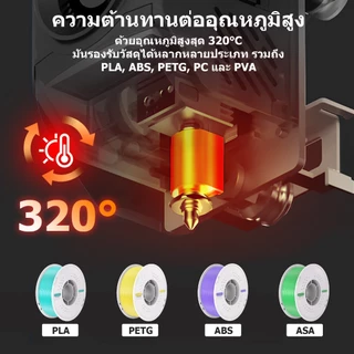 【✨มาใหม่】0.4mm+0.6mm+0.8mmชุดอัปเกรด Anycubic Kobra 3 Max/Combo Hotend หัวพ่นสแตนเลสแข็งขนาด แบบเปลี่ยนเร็วและฝา