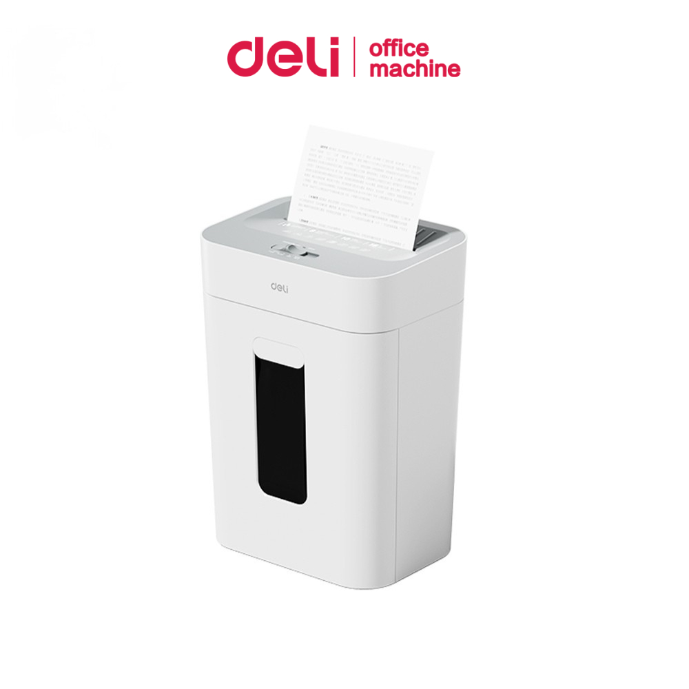 Deli เครื่องย่อยเอกสาร 18L เครื่องย่อยA4 ครั้งละ 8 แผ่น ย่อยละเอียด 4x24mm เสียงเบา Paper Shredder
