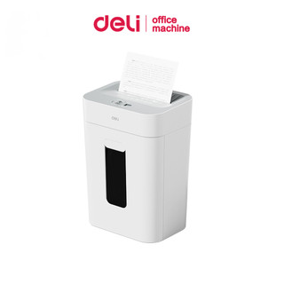 Deli เครื่องย่อยเอกสาร 18L เครื่องย่อยA4 ครั้งละ 8 แผ่น ย่อยละเอียด 4x24mm เสียงเบา Paper Shredder