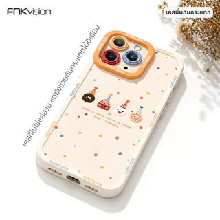 FNKvision เคสลายการ์ตูนน่ารัก กันกระแทก สำหรับiPhone 17 Pro Max 16 Pro Max 15 13 17Pro 14 Pro 16 Plus 17 Air 11 12Mini