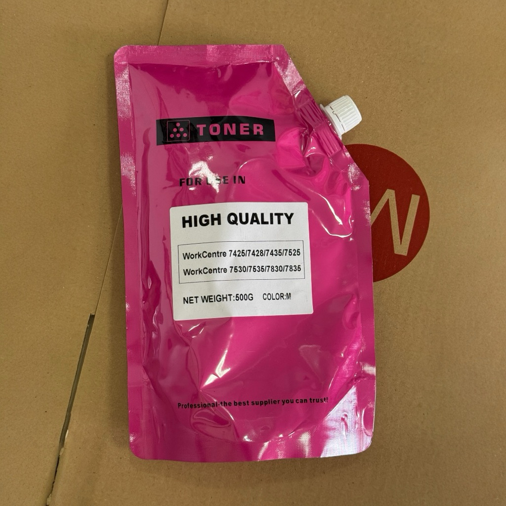 ผงหมึก Xerox 7435 เทียบ 500g ใช้ได้ 7435/7530/7835 สีคมชัด ไม่ฟุ้ง เติมง่าย ราคาคุ้ม