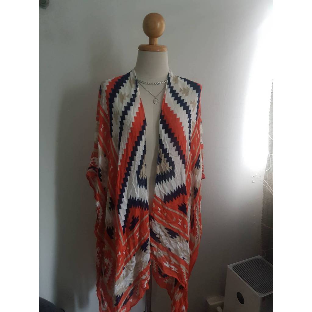 เสื้อคลุมผ้าสาลู Quagga อก 42-44/35 ****รอยรันหลายจุด