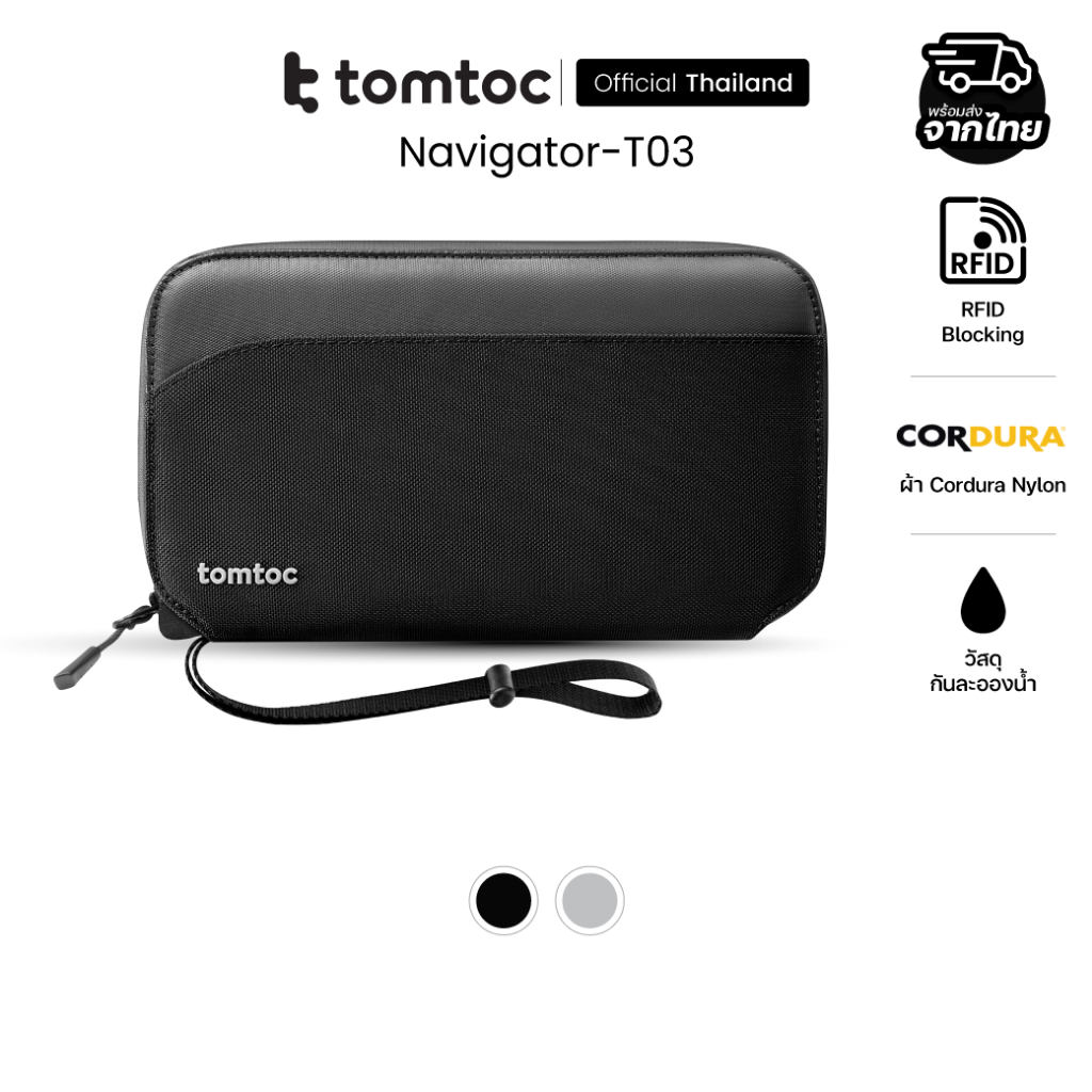 Tomtoc Navigator T03 Passport Bag กระเป๋าเก็บ Passport พร้อมช่องใส่บัตร