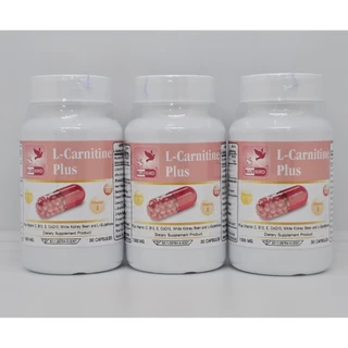 แอลคาร์นิทีน พลัส L-Carnitine Plus ตรา บลูเบิร์ด ขนาด 1000 มิลลิกรัม 30 แคปซูล