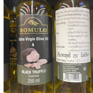 น้ำมันเห็ดทรัฟเฟิล ROMULO EXTRA VIRGIN OIL WITH BLACK / WHITE TRUFFLE 250 ML