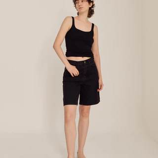 (ส่งด่วน กทม 4 ชม.) SLURBOYY Make Shorts Denim กางเกงยีนส์ขาสั้น ทรงเบสิค (P0046)