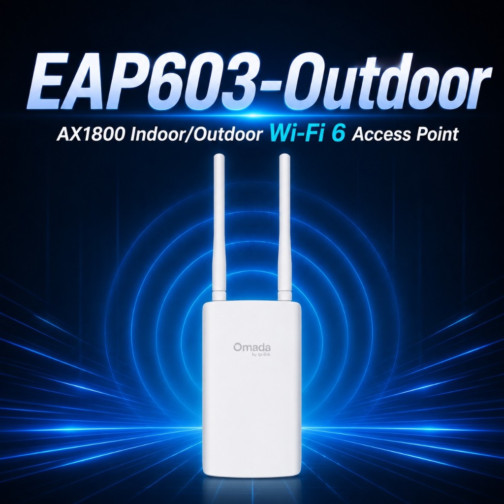 TP-Link EAP603-Outdoor AX1800 Indoor/Outdoor Wi-Fi 6 Access Point
