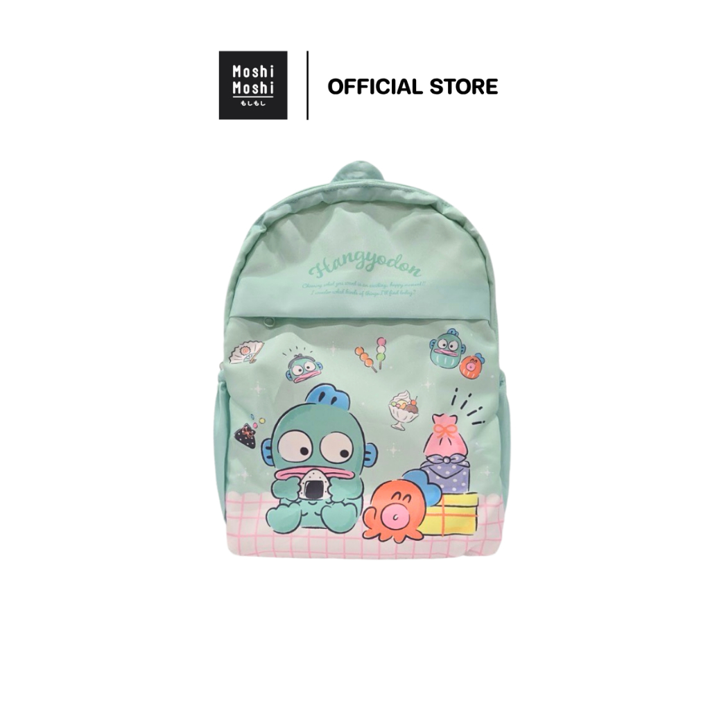 Moshi Moshi กระเป๋าเป้ กระเป๋าสะพายหลัง ลาย Hangyodon ลิขสิทธิ์แท้จากค่าย Sanrio รุ่น 6100007313