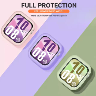 เคสยางนิ่มแบบกลวงสำหรับ Huawei Watch Fit 5 5Pro พร้อมแผ่นป้องกันขอบสำหรับ Huawei Watch Fit 4 4 Pro เกราะป้องกันเคส อุปกร