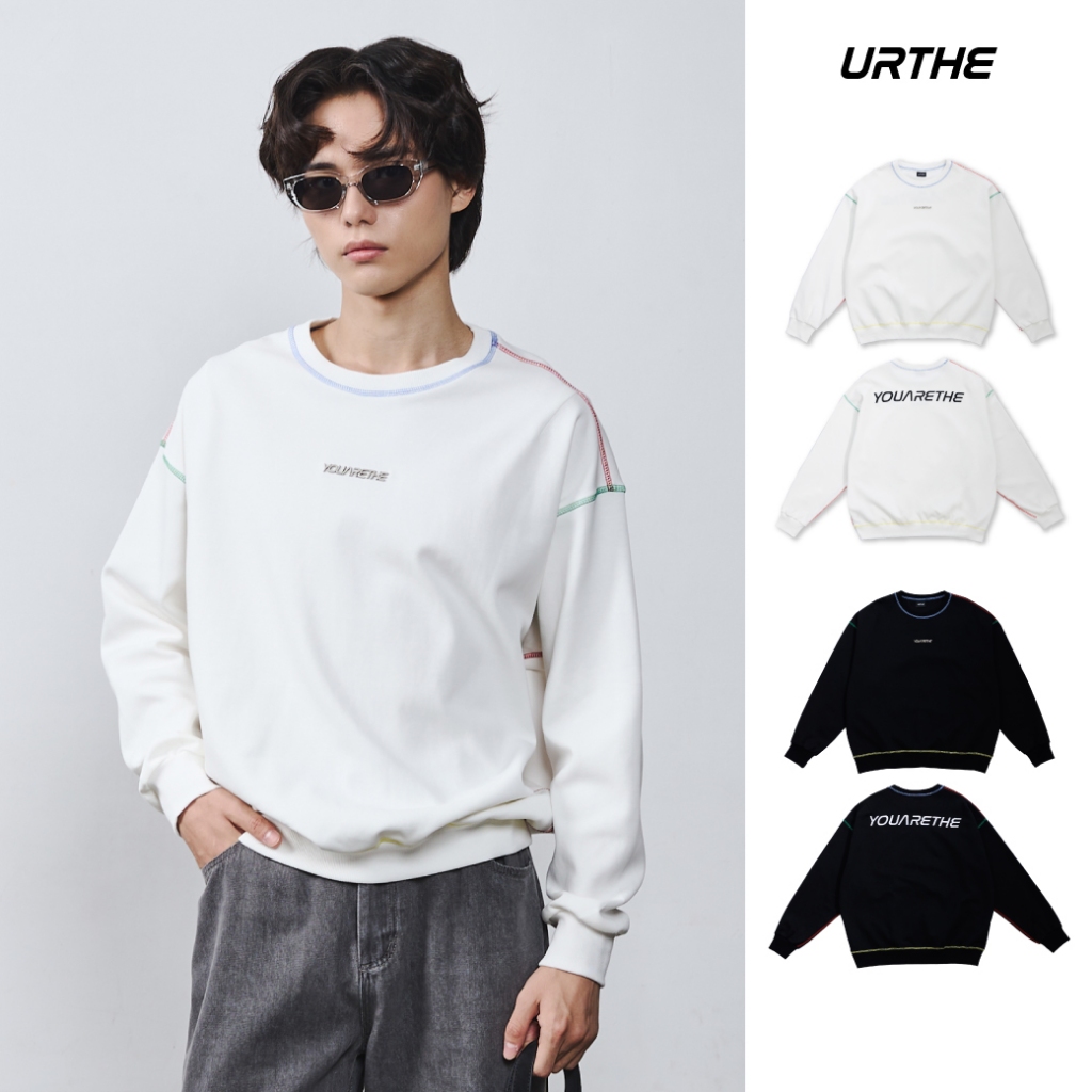 URTHE - เสื้อสเวตเตอร์ เสื้อกันหนาว Oversize รุ่น INVERT SWEATSHIRT