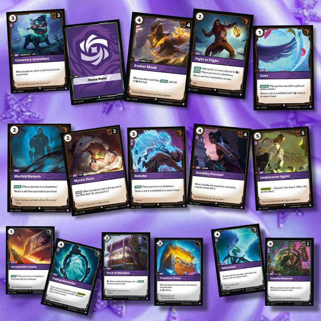 Riftbound Origins Chaos ระดับ C,U ( ธรรมดา )