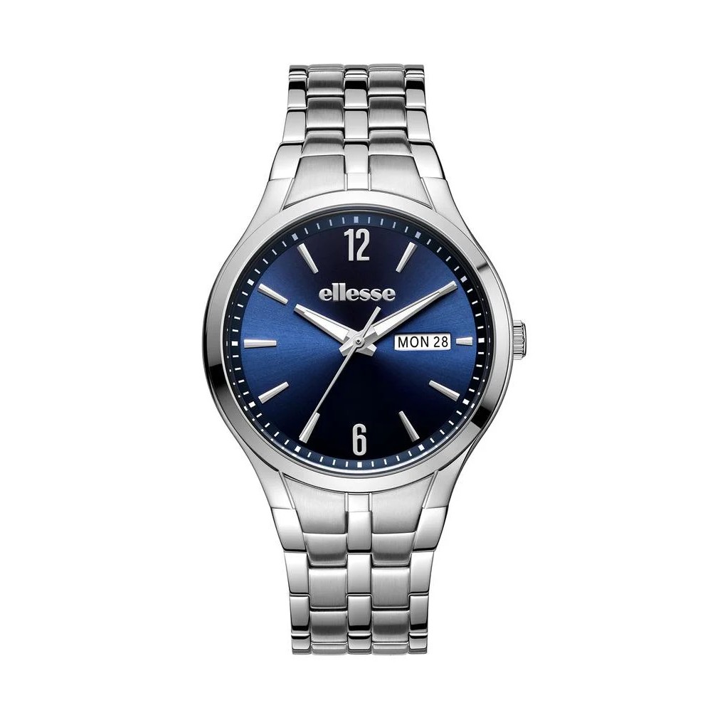 Ellesse (เอลเลส) นาฬิกาผู้ชาย Tempo 3 เข็ม วันที่ ควอตซ์ สายสเตนเลสสตีล 39 มม. (W03-00862-003)