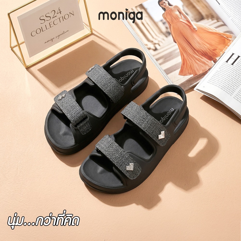 MONIGA รุ่น Cindy Weave รองเท้าแตะรัดส้น