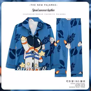 ชุดนอนเด็กผู้ชาย เสื้อผ้าของเด็กชาย นักบินอวกาศ สไปเดอร์แมน ลายการ์ตูนยอดนิยม ผ้าคุณภาพสูง
