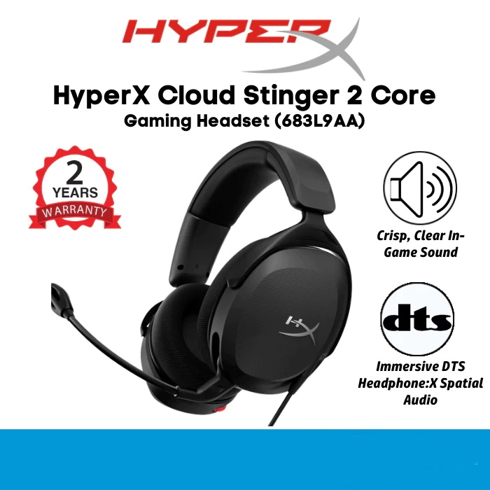HyperX Cloud Stinger 2 Core For PC Gaming Headset (683L9AA)