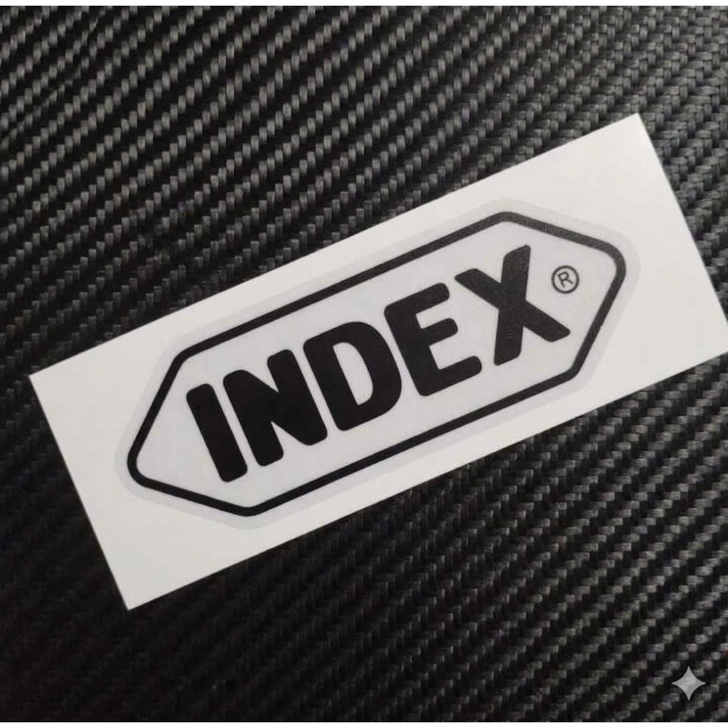 สติ๊กเกอร์ INDEX สะท้อนแสง 3m ขนาด 3.5x9.5 ซม.เป็นงานไดคัทตัดประกอบ (ไม่ใช่งานพิมพ์)ทนแดดทนฝน สีไม่ซีดง่าย