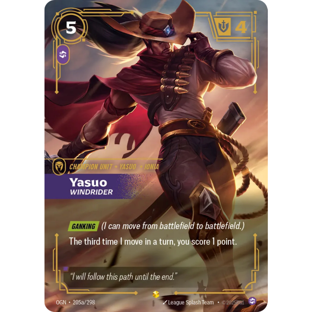 Riftbound ENG OGN-205a Yasuo - Windrider