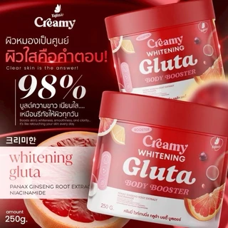 Creamy Whitening Gluta 250g บูสเตอร์ดารา บูสเตอร์ครีมมี่ กลูต้าบำรุงผิว ครีมดารา บูสเตอร์เจนิส