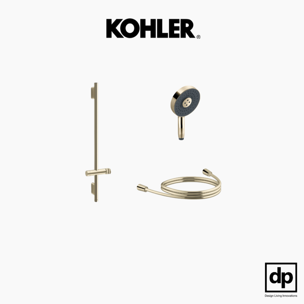 KOHLER ชุดฝักบัวสายอ่อนพร้อมราวเลื่อน รุ่น Statement - สีทองเฟรนช์โกลด์ K-SETSB-AF