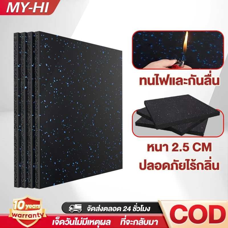 แผ่นยาง EVA ปูพื้น ฟิตเนส กันลื่น กันเสียง หลายขนาด