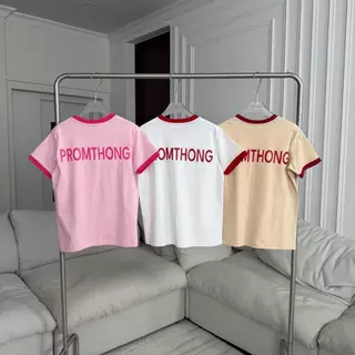 PTSH020 PROMTHONG X BADMIXY เสื้อยืดทรง บ๊อกซี่ Boxy Tee GOODBOY (งานไซส์)